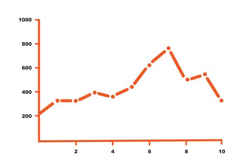 Trend up Line graph growth progress Detail infographic Chart diagram. Suitable for Business data ...