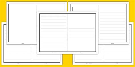 Book Writing Template - Teaching Resource - Twinkl