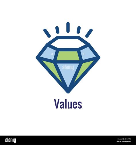 Values icon to use with Core Values & Mission Statements Stock Vector ...