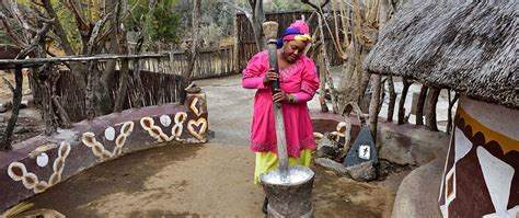 Basotho Cultural Village in the Golden Gate National Park, aha Lesedi Lodge and aha Shakaland ...