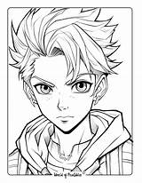 Anime Coloring Pages For Kids & Adults  World Of Printables sketch template