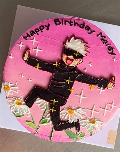 Gojo Birthday-Day Cake!! | Anime cake, Cake designs, Funny birthday cakes