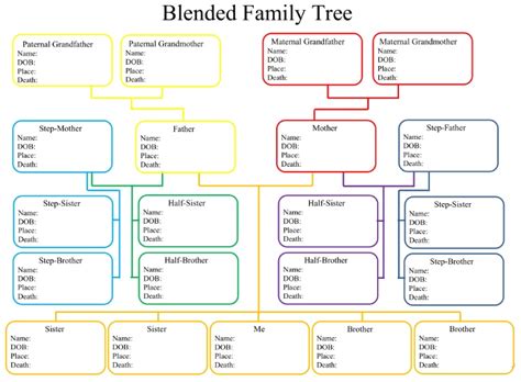 Family Tree Org Chart Template