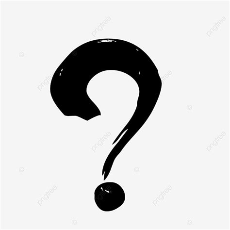 Black Question Mark Clipart Transparent PNG Hd, Black Hand Drawn ...