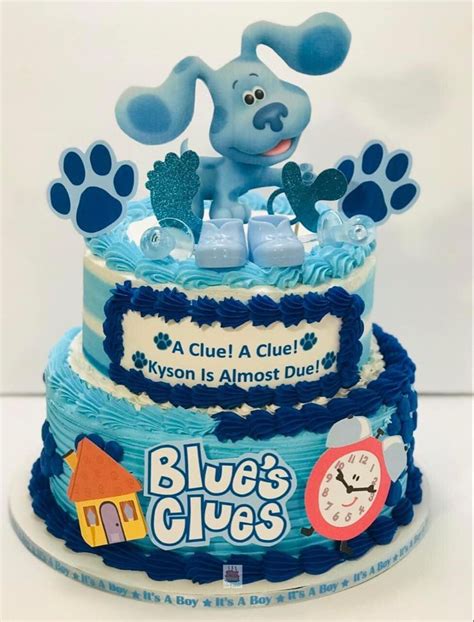 Blue’s Clues Baby Shower Cake in 2024 | Boy baby shower themes, Cowboy ...