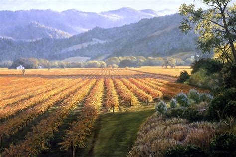 Art print on canvas or paper Upper Napa Valley