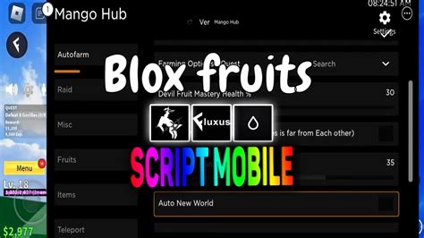 Blox fruits script mobile – Mango Hub - (Fluxus / Hydrogen / Arceus X ...