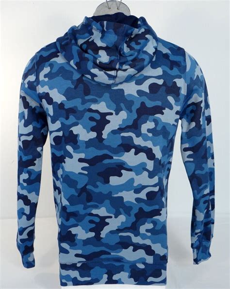 Men's Under Armour Coldgear Blue Camo Pullover Hoodie UM0622 - Sweatshirts, Hoodies