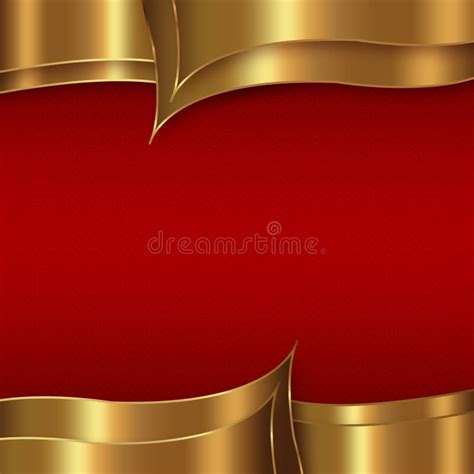 Gold Red Abstract Background Stock Illustration - Illustration of ...