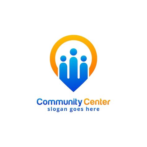 Premium Vector | Community center logo design template