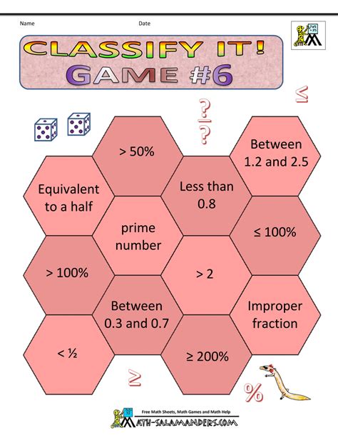 Math Games Worksheets - Worksheets Library