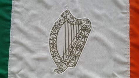 Irish harp flag Ireland republic stitched rope toggle marine grade ...