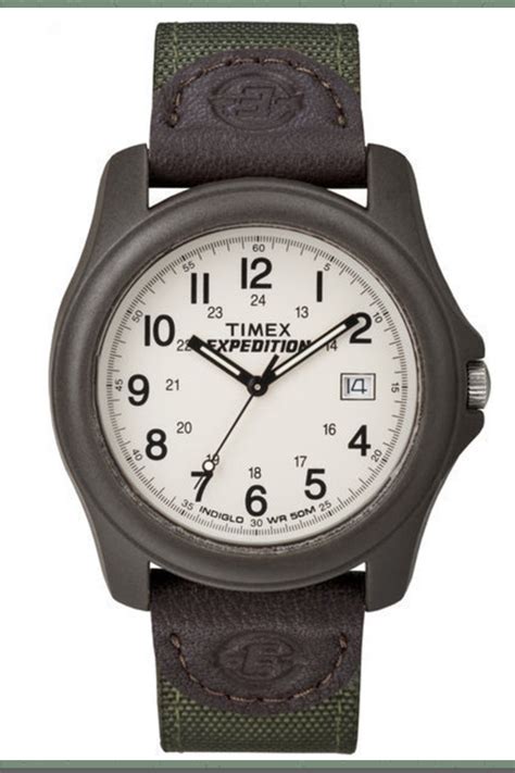 timex expedition leather strap