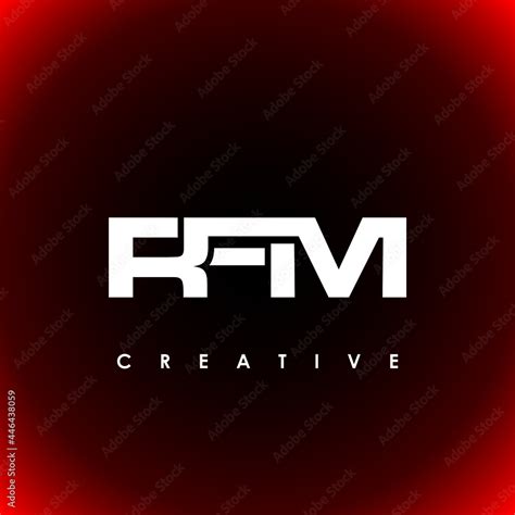 RFM Letter Initial Logo Design Template Vector Illustration Stock Vector | Adobe Stock