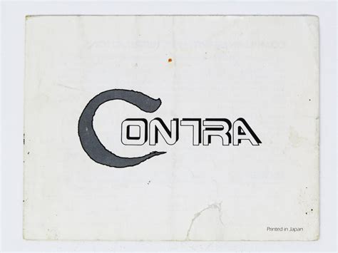 Contra [Manual] (Nintendo / NES) – RetroMTL