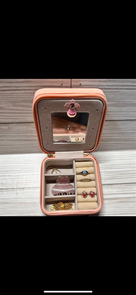 PERSONALIZED JEWELRY BOX Travel Box Jewelry Box Jewelry Storage Travel Case for Jewelry Jewelry ...