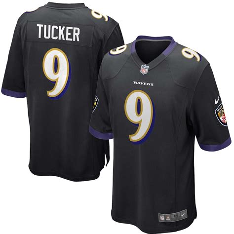 Nike Justin Tucker Baltimore Ravens Youth Black Alternate Game Jersey