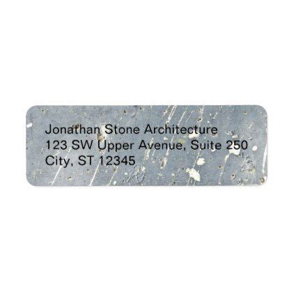 Professional Modern Minimal Gray & White Concrete Label | Zazzle.com in 2021 | White concrete ...