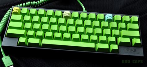 HHKB2 black, lime green keycaps, and three click clacks | Green pc, Pc ...