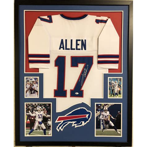 Josh Allen Signed 34x42 Custom Framed Jersey (Beckett COA) | Pristine ...