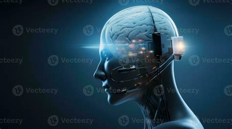 technology artificial brain implant ai generated 29709230 Stock Photo ...