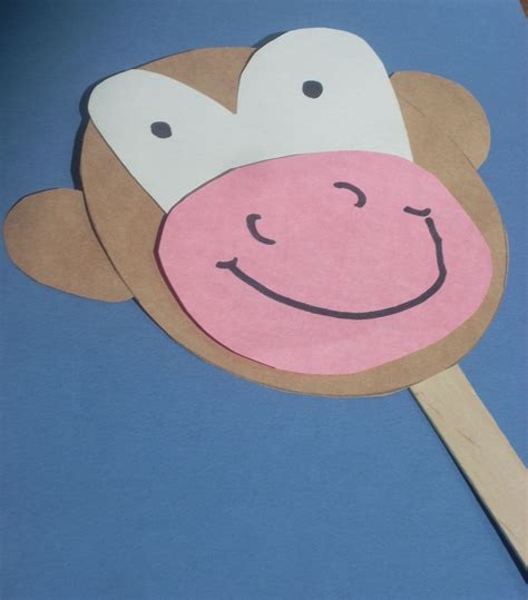 Five Little Monkey Puppets | Not Just Cute | Monkey crafts, Zoo crafts ...