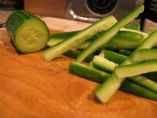 Sliced Cucumber | Sliced cucumber on a cutting board. I'm ve… | Flickr