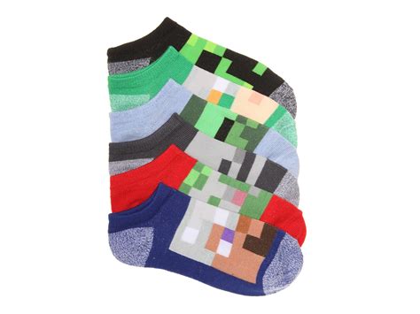 GBG Accessories Group Minecraft Kids' No Show Socks - 6 Pack - Free Shipping | DSW