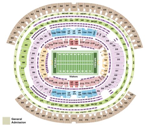 SoFi Stadium, Football Rows Seating Chart | Star Tickets