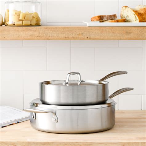 Sauté Pan - 12 or 10 inch Stainless Steel - Made in USA - American Kitchen