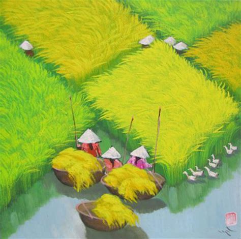 To Ngoc | Original Asian Art | Rice Field 01