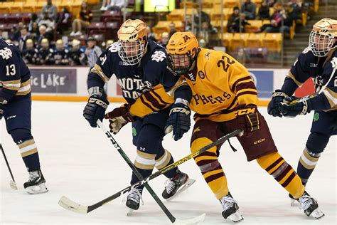 Minnesota Hockey: #1 Golden Gophers Host Notre Dame in a Big Ten Series ...