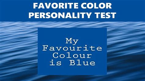 Blue Favorite Color Personality Test Reveals Your True Personality Traits