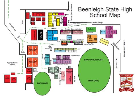 High School Building Map