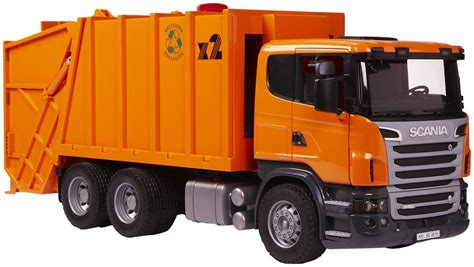 Bruder Scania R Series Garbage Truck- Orange 03560 - Outdoor Fun