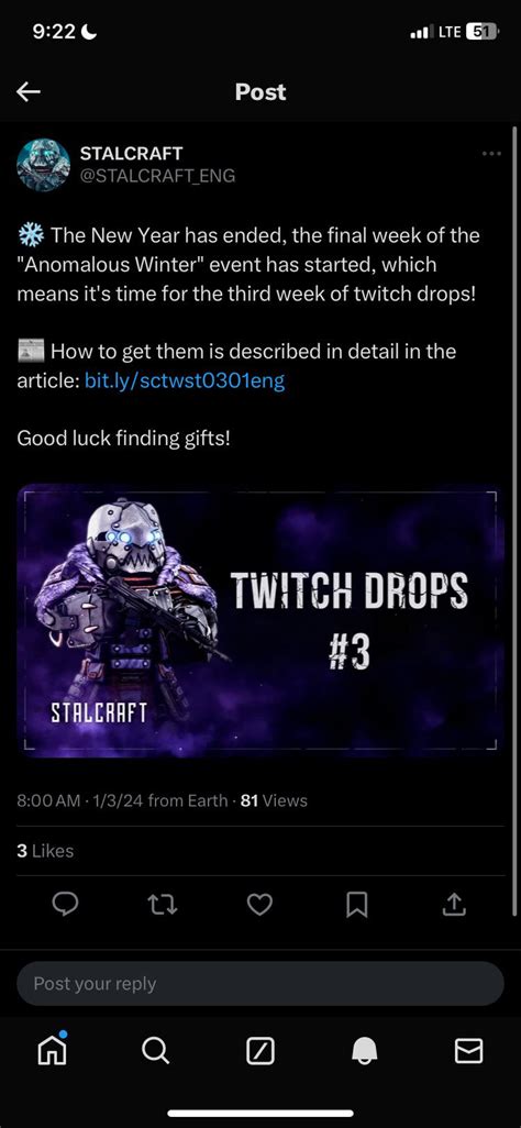 Twitch drops #3 (ends Jan 4th) : r/Stalcraft