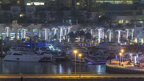 Water Canal on Dubai Marina Skyline at Night . Stock Image - Image of travel, canal: 217474217