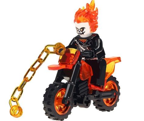 Ghost Rider minifigures Lego Movie sets Compatible Toy | Ghost rider ...