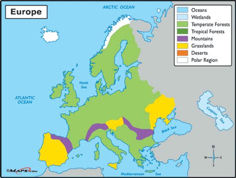 Biome Map Of Europe Map Europe Map Biomes | Images and Photos finder