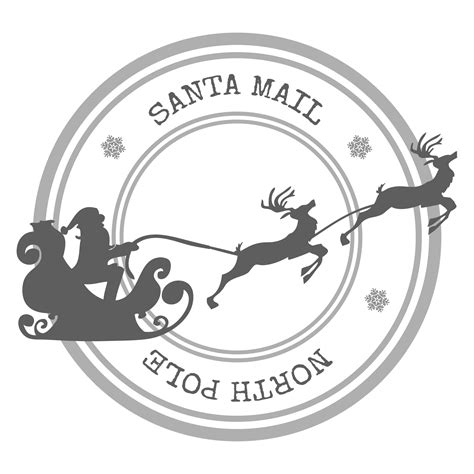 Santa Claus Reindeer Rubber Stamp Free Stock Photo - Public Domain Pictures