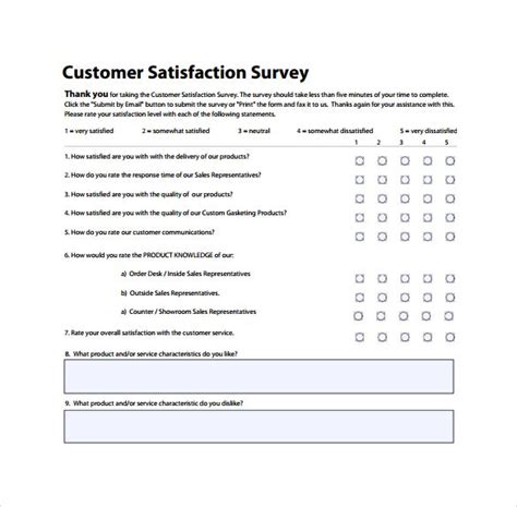 Customer Satisfaction Survey to Print | Customer satisfaction survey ...