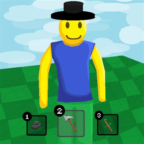 Roblox noob with hat by alussk on Newgrounds