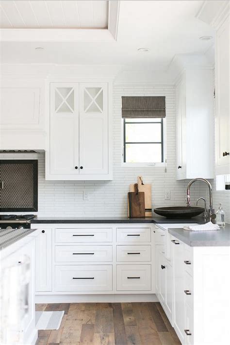 Black Hardware: Kitchen Cabinet Ideas - The Inspired Room