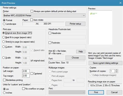 windows 7 - How do I print an image at actual size? - Super User