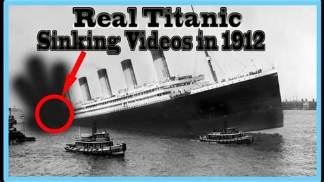 Real Titanic Ship Underwater Sinking Rare Video in 1912 - YouTube ...