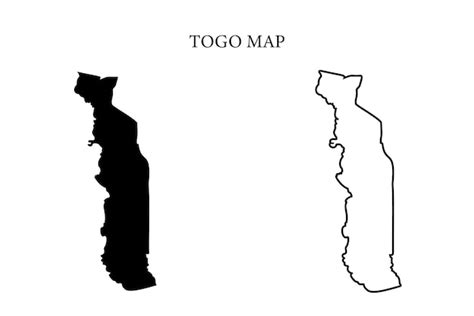 Premium Vector | Togo region country map vector