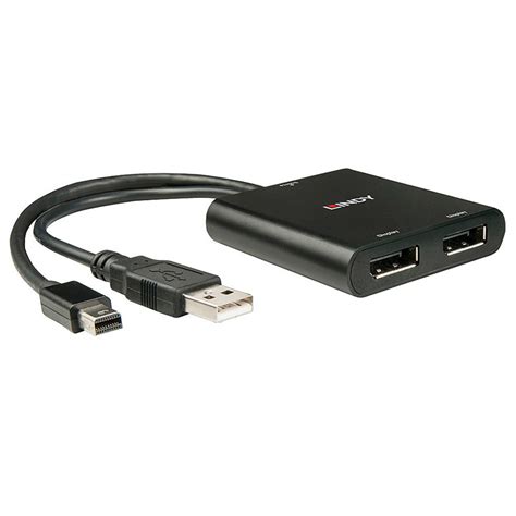 Multiplicator Mini Displayport la 2 x Displayport v1.2 MST alimentare ...