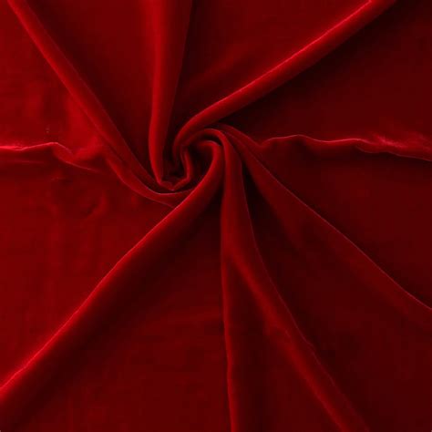 Wholesale Venus Luxe Silk Velvet Fabric Red 25 yard bolt - Fabric Direct