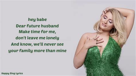 Dear Future Husband Meghan Trainor Lyrics