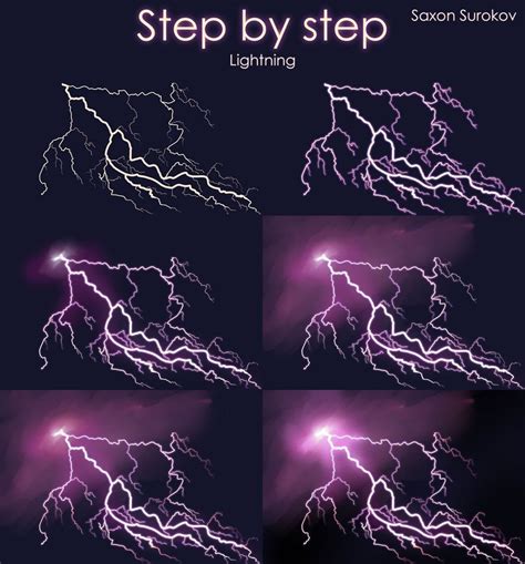 Surprising Lessons How To Draw Realistic Lightning 2019 | Painting ...